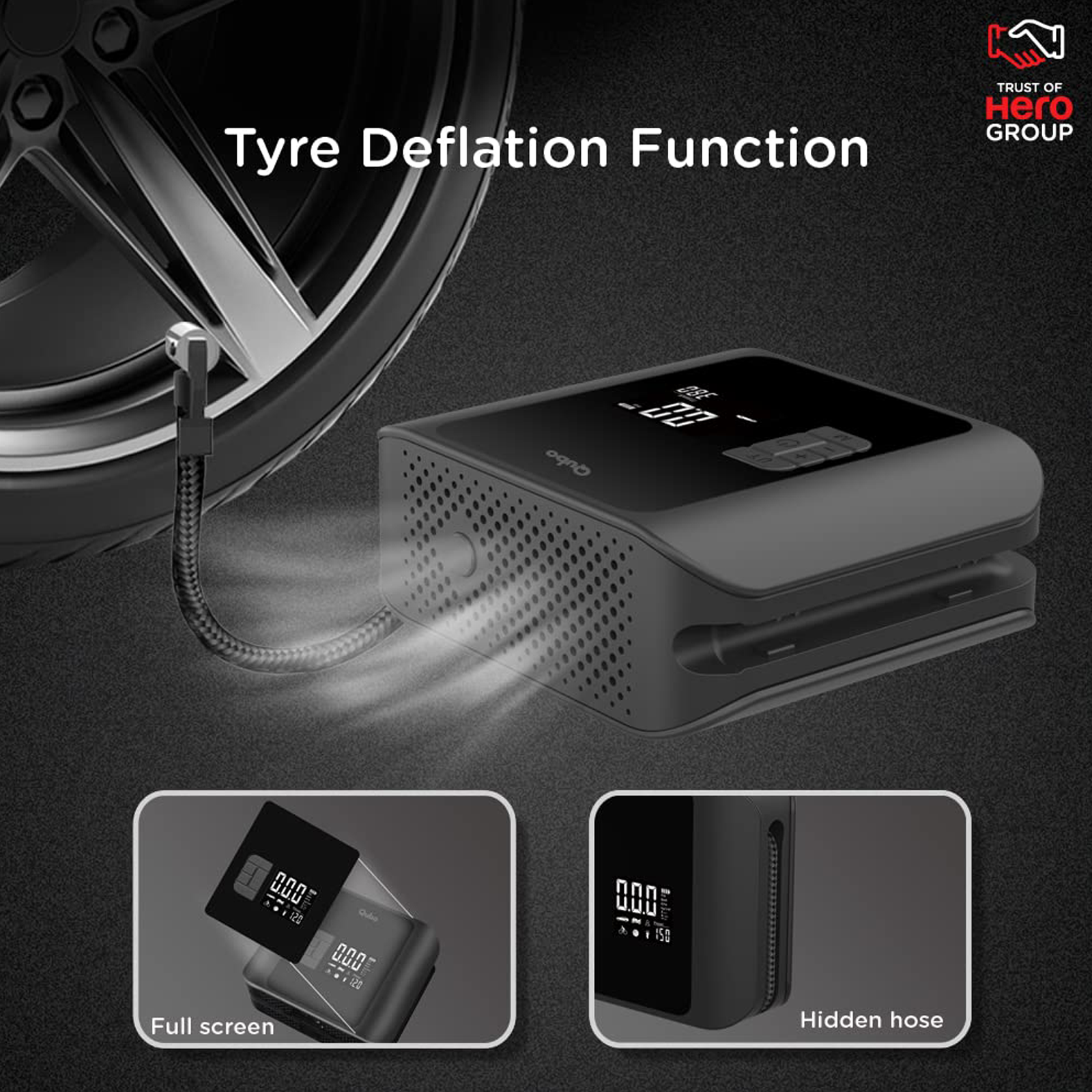 Buy Qubo Smart Pro 150 Psi Tyre Inflator For Cars Bikes 5 Air Fill buy-qubo-smart-pro-150-psi-tyre-inflator-for-cars-bikes-5-air-fill